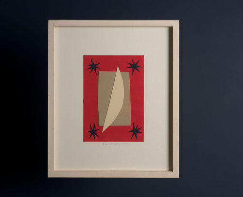 Original Framed Breon O'Casey Collage