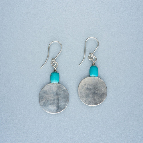 Silver and turquoise earrings