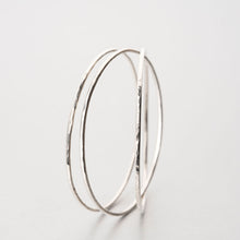 Load image into Gallery viewer, Three hand beaten silver bangles